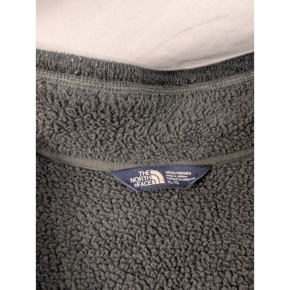 The North Face Mens Dark Grey Gordon Lyons Quarter Zip Fleece Jacket XL
